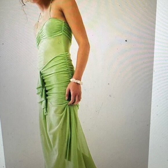 Nightcap Green Mesh Mermaid Dress, Sz S - Picture 5 of 7